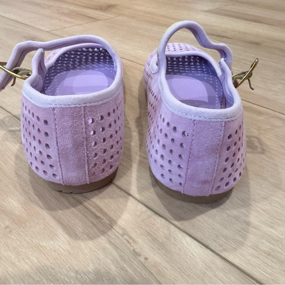 CS Raleigh suede flats Lilac Perf 7 ballet ballerina lime green mesh flats trend - Picture 6 of 11